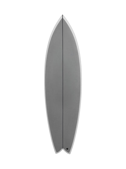Nautilus - Thruster 6'1" x 20 1/8" X  2 9/16", Swallow, 3x  Futures Fin Boxes, PU - ID:1136393