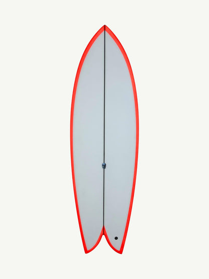 Acid Phish 5'9" x 20 5/8" X  2 9/16" - 32.54L, Fish, 2x  Futures Fin Boxes, PU - ID:1035624