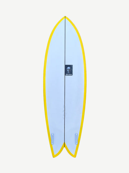 Acid Phish 5'7" x 20 3/8" X  2 7/16" - 0.00L, Fish, 2x  FCS 2 Fin Boxes, PU - ID:948776