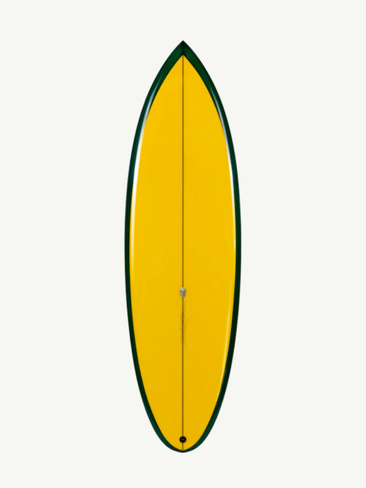 Cafe Racer 6'3" x 20 3/8" X  2 3/4" - 37.40L, Round, 5x  FCS 2 Fin Boxes, PU - ID:1043124