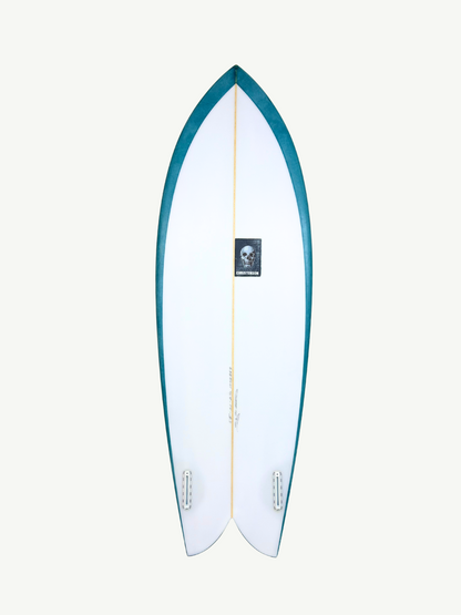 Fish 5'8" x 21" X  2 1/2" - 35.04L, Fish, 2x  Futures Fin Boxes, PU - ID:1048859