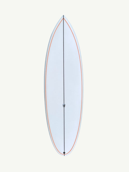 Cafe Racer 5'8" x 19 1/2" X  2 7/16" - 29.29L, Round, 5x  FCS 2 Fin Boxes, PU - ID:1029658