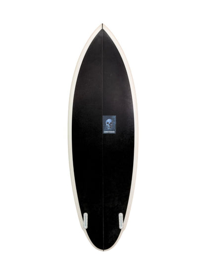 Lane Splitter 5'8" x 19 3/4" X  2 9/16" - 31.10L, Round, 2x  Futures Fin Boxes, PU [Good] - ID:1136427
