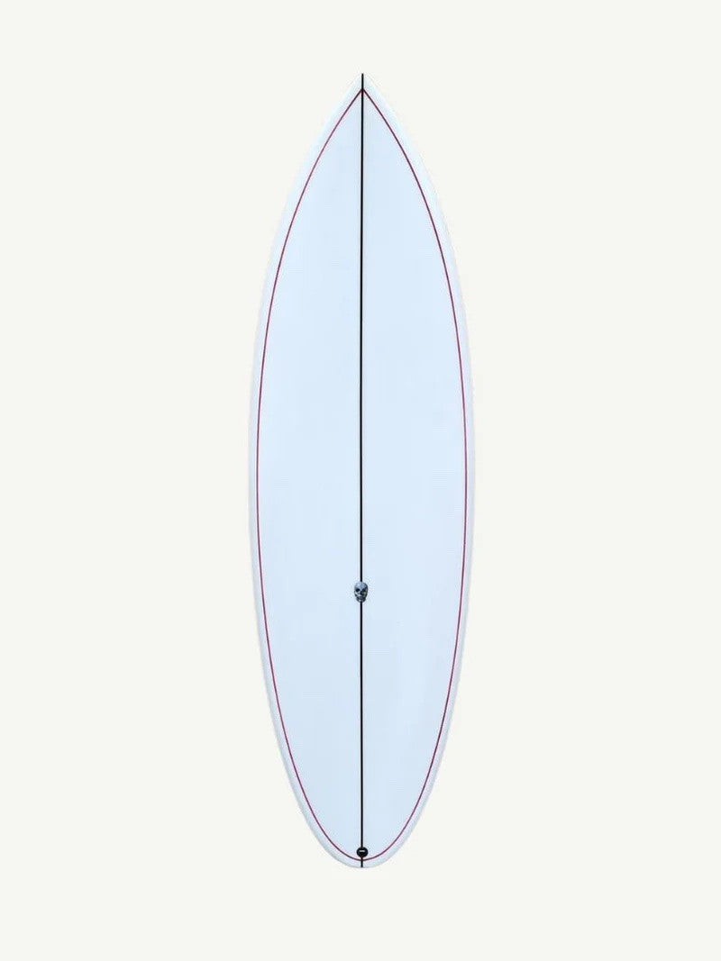 Cafe Racer 5'8" x 19 1/2" X  2 7/16" - 29.29L, Round, 5x  FCS 2 Fin Boxes, PU - ID:1047086