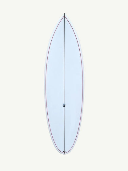 Cafe Racer 5'8" x 19 1/2" X  2 7/16" - 29.29L, Round, 5x  FCS 2 Fin Boxes, PU - ID:1047086