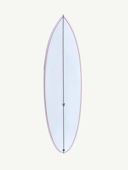 Cafe Racer 5'9" x 19 5/8" X  2 1/2", Round, 5x  FCS 2 Fin Boxes, PU - ID:1028910