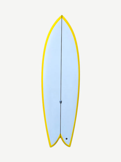 Acid Phish 5'7" x 20 3/8" X  2 7/16" - 0.00L, Fish, 2x  FCS 2 Fin Boxes, PU - ID:948776