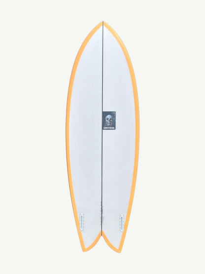 Acid Phish 5'7" x 20 3/8" X  2 7/16" - 29.74L, Fish, 2x  Futures Fin Boxes, PU - ID:1006232