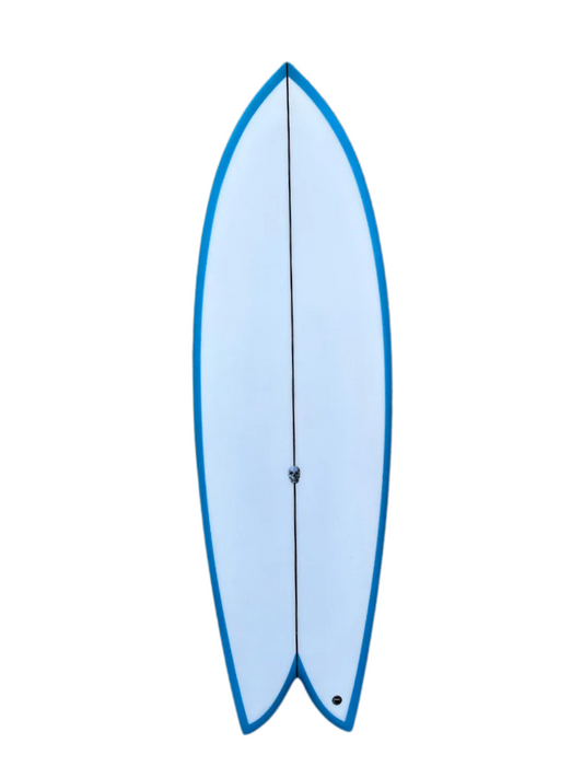 Acid Phish 5'6" x 20 1/4" X  2 3/8" - 28.36L, Fish, 2x  FCS 2 Fin Boxes, PU - ID:990030