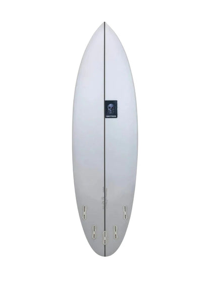 Cafe Racer 6'3" x 20 3/8" X  2 3/4" - 37.40L, Round, 5x  FCS 2 Fin Boxes, PU - ID:1043124