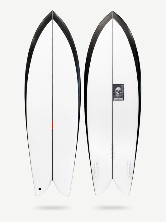 Fish 5'6" x 20 7/8" X  2 7/16" - 32.93L, Fish, 2x  Futures Fin Boxes, PU - ID:1030006