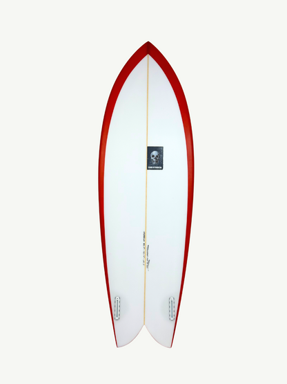 Fish 5'10" x 21 1/4" X  2 5/8" - 38.27L, Fish, 2x  Futures Fin Boxes, PU - ID:1048861